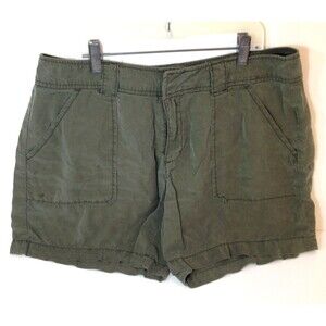 Vintage Womans Liz Claiborne Soft Tencel Brown Shorts Size 12